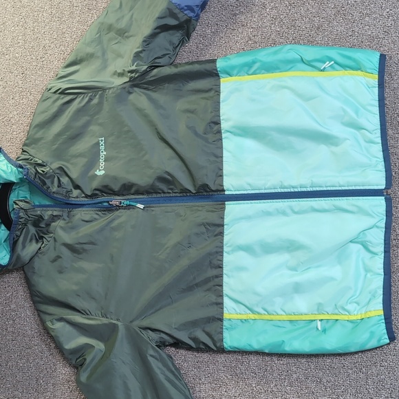Cotopaxi Teca Calido Hooded Puffer Reversible Jacket Medium in Green/Teal/Aqua - Picture 8 of 16